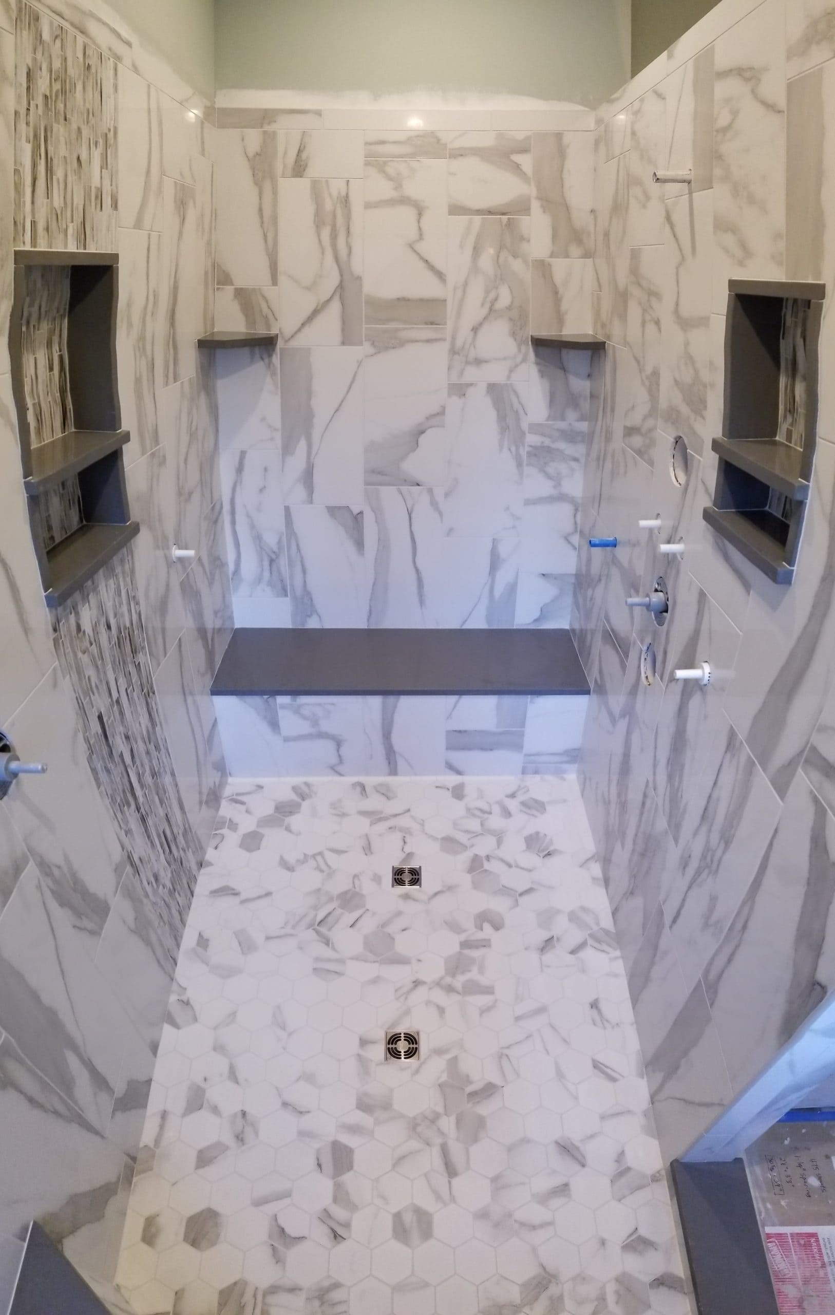 Bathroom with radiant heating