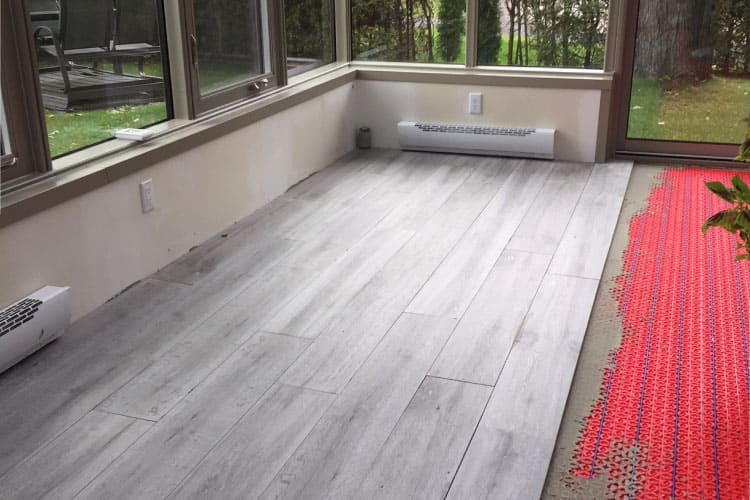 Home renovation with UFH