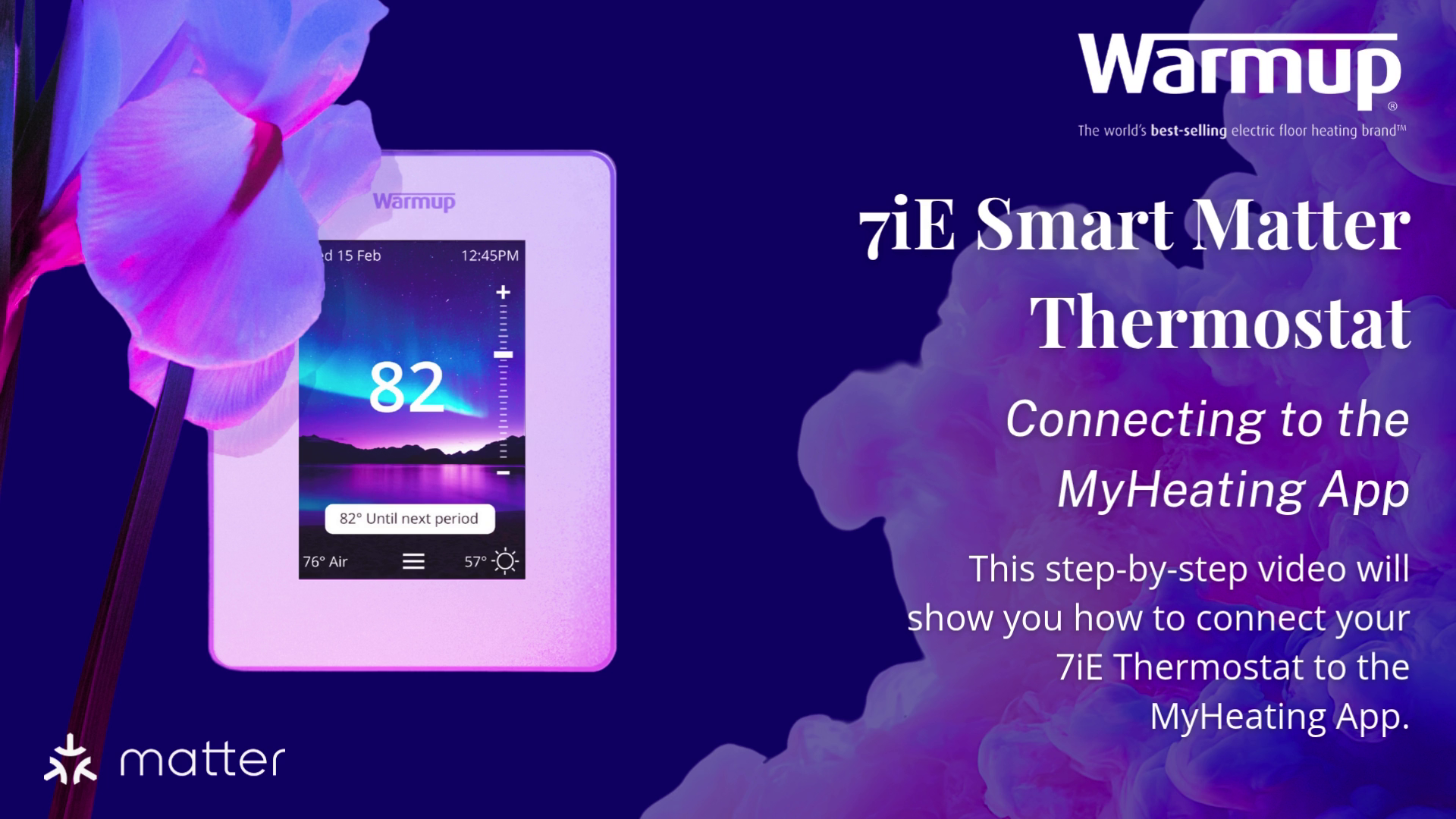 how to connect a 7iE Thermostat to the MyHeating App.