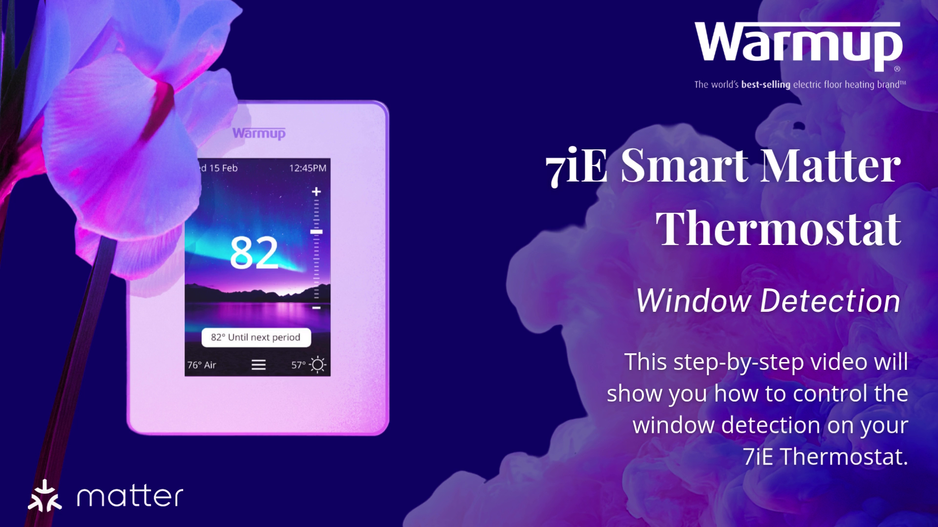 Control the window detection on your Warmup 7iE Smart Thermostat.