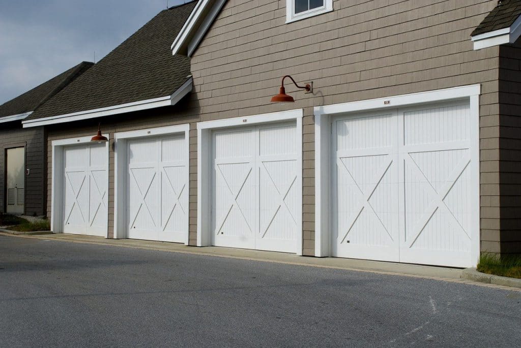 Garage with underfloor heating.