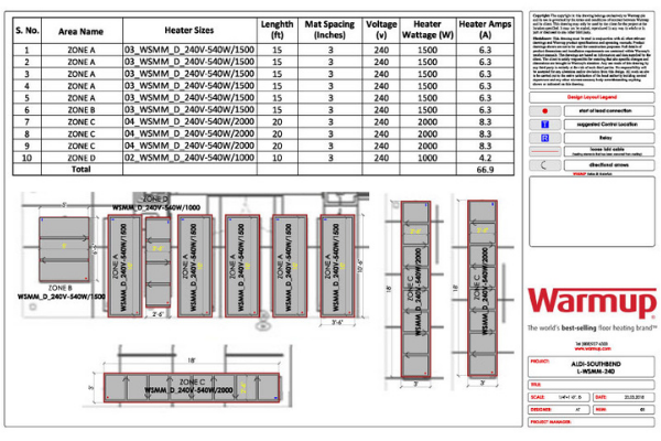 ALDI UFH layout
