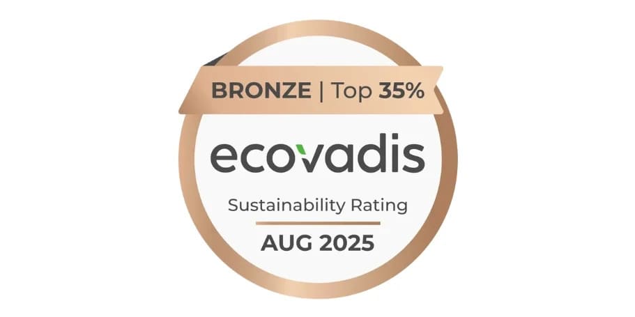 Ecovadis August 2025 medal.