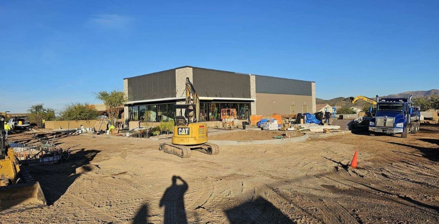 Building renovation with snow melt