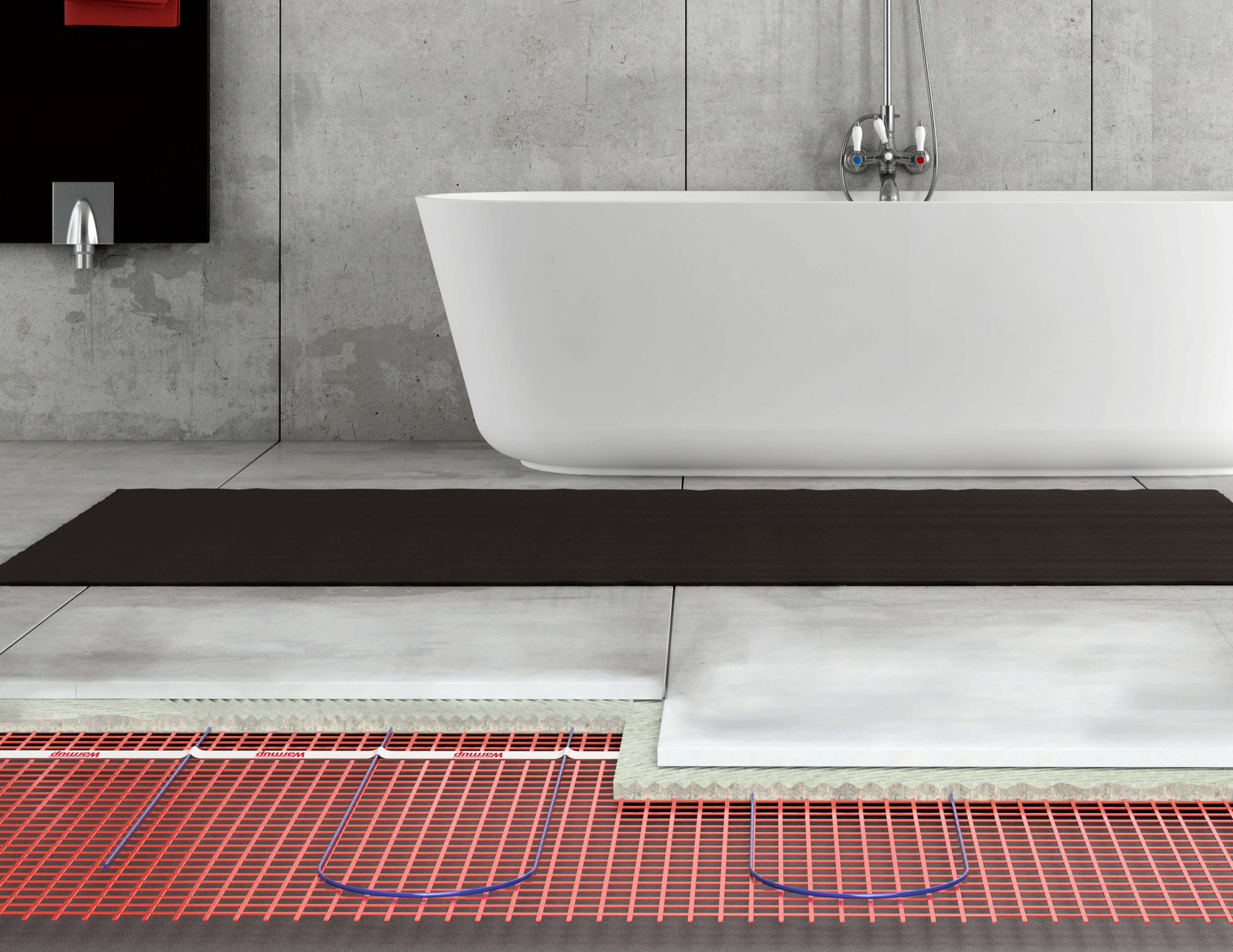 floor heating mat bathroom