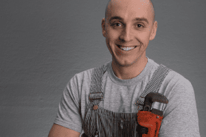Person who repairs underfloor heating cables.