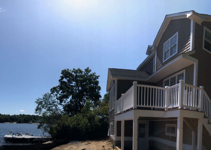 Lake House with radiant heating