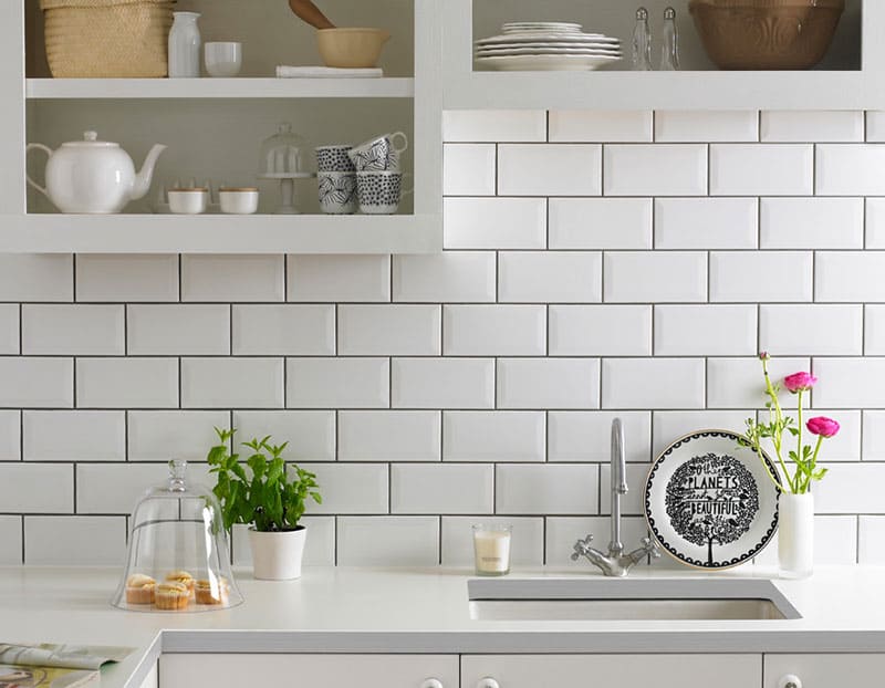 Kitchen with underfloor heating.