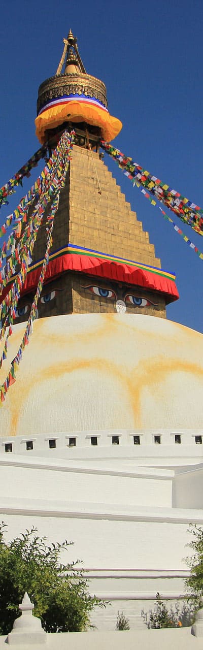 Stupa with radiant heating