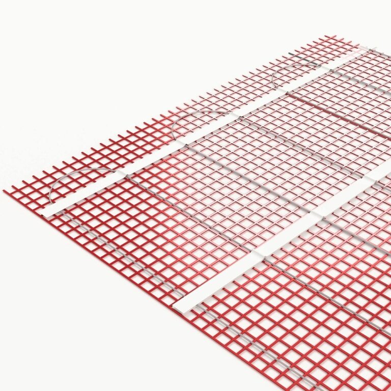 A close-up of Warmup's StickyMat Radiant Floor Heating System.