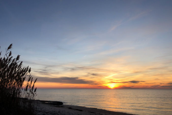 sunset on a beach