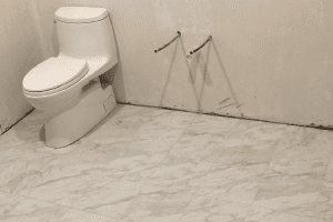 Bathroom renovation with UFH.