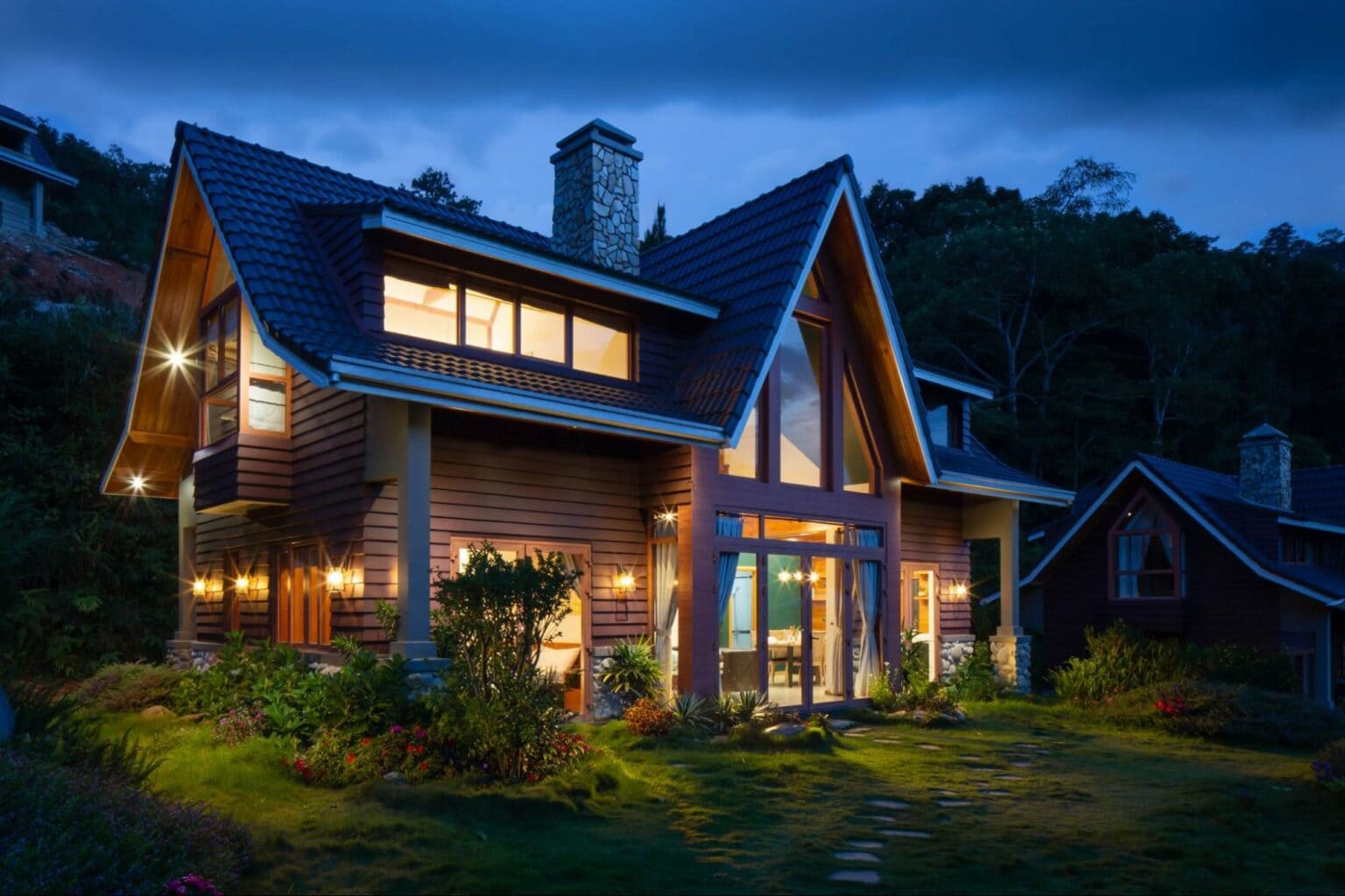 Home with radiant underfloor heating.