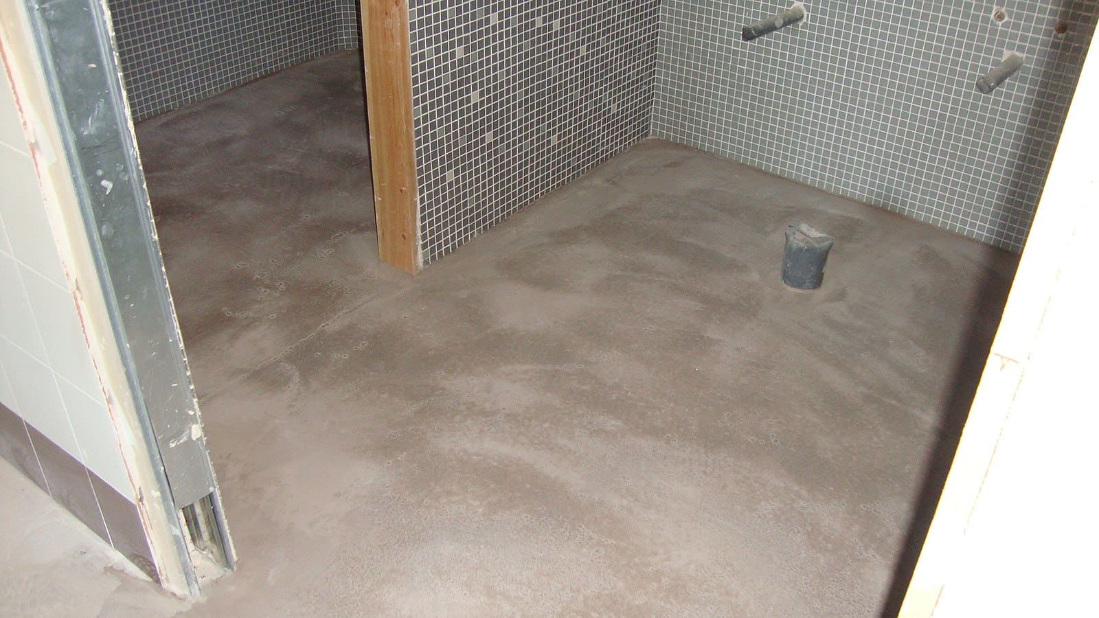Renovation with radiant heating.