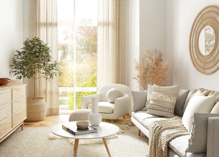 Living room with UFH.