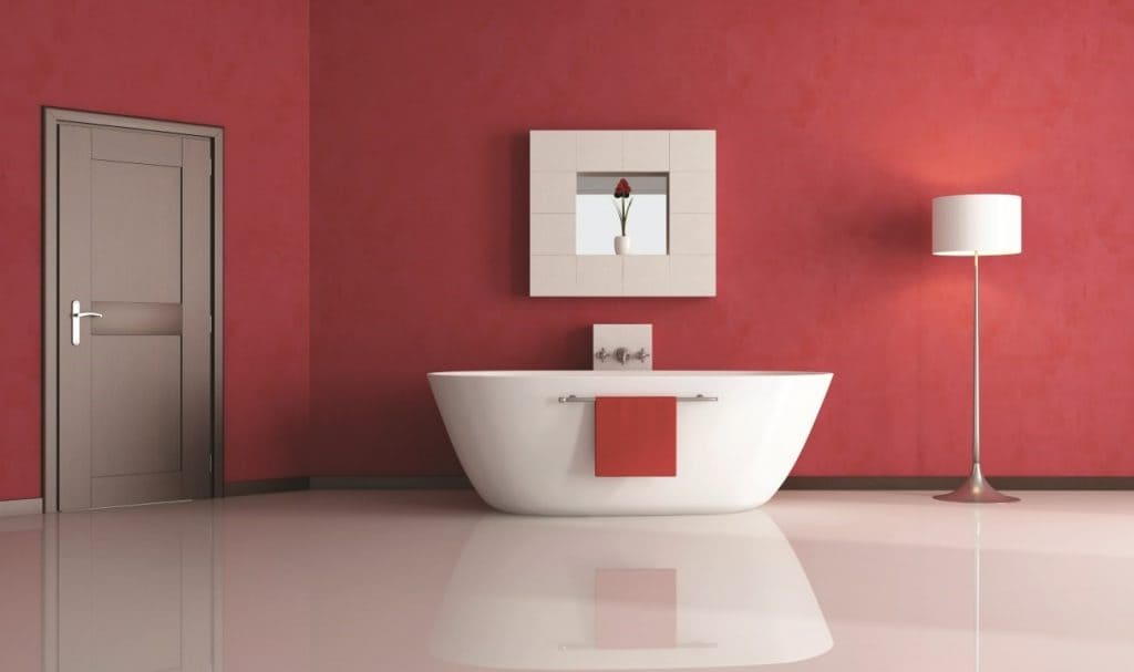 Bathroom with underfloor heating.