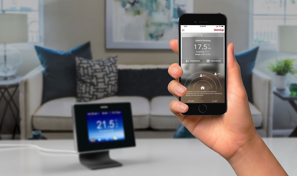Programmable Warmup 4iE Thermostat.